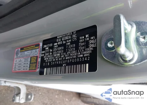 2023 Kia Sportage X-Line from USA, damaged, VIN 5XYK6CAF6PG095342